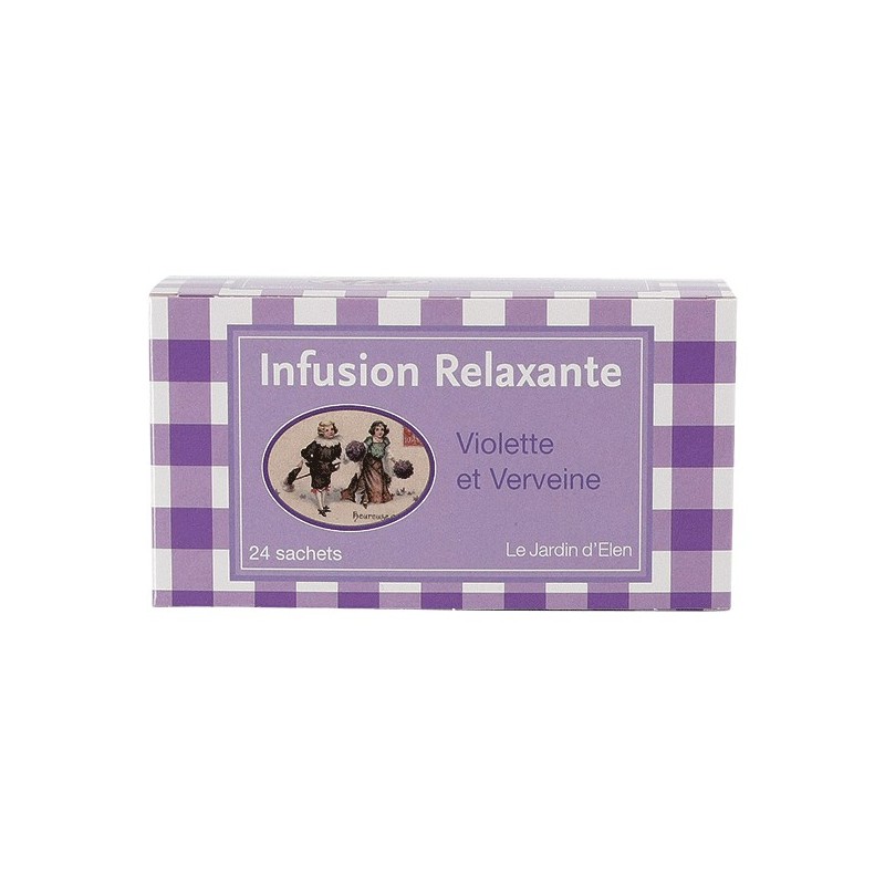 Infusion Relaxante Verveine / Violette 24 dosettes - Thés et Infusions | La  maison de la violette