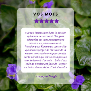 Merci infiniment pour vos gentils mots lors de vos visites de nos boutiques !

#Violettes #Violette #ViolettesDeToulouse #MaisonDeLaViolette #lamaisondelaviolette #violettes #violettesdetoulouse #àtoulouse #visiteztoulouse #toulousecity #culture #artisanatfrancais #boutique #madeinoccitanie #occitanie #createurfrancais #creatricefrancaise #boutiqueenligne